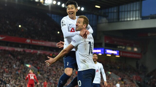 Son and Kane back in their Tottenham days (AFP)