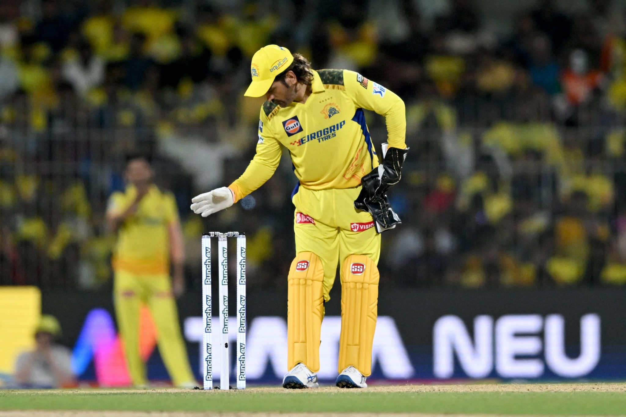 Dhoni will also be aiming to break a record tonight with one mere stumping, which will make him the first wicket-keeper to reach 200 dismissals in the IPL. (AFP) Dhoni will also be aiming to break a record tonight with one mere stumping, which will make him the first wicket-keeper to reach 200 dismissals in the IPL. (AFP)