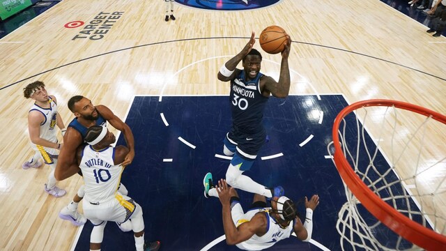 Although the Wolves lost Edwards, Randle ensured that they put away the hobbled Warriors (AP)