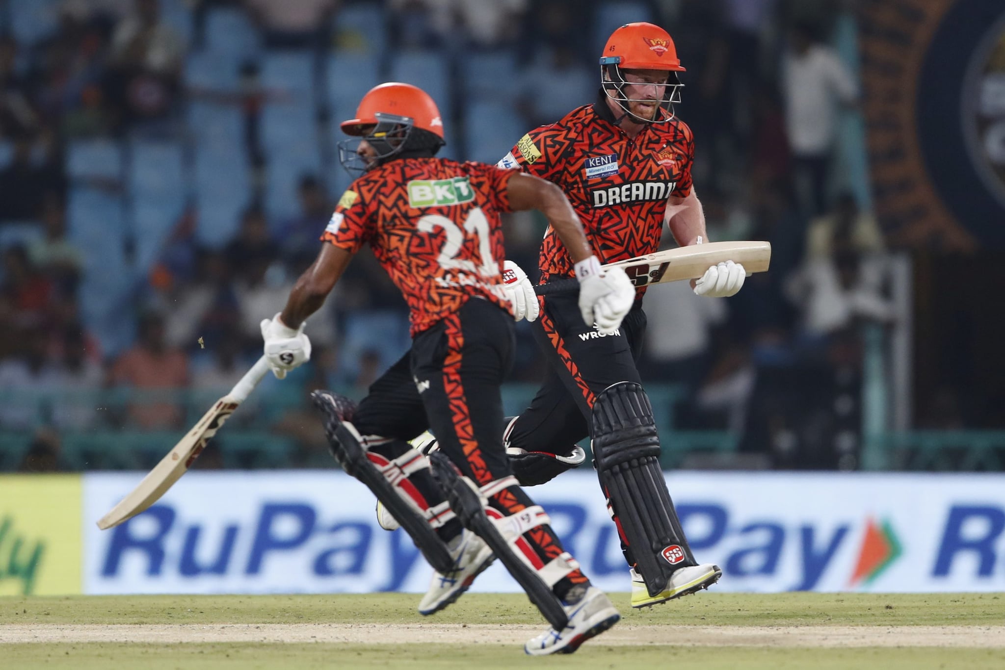 SRH have two more games left in the season and will look to get as many points as possible to ensure they take as many points. (Image: AP)