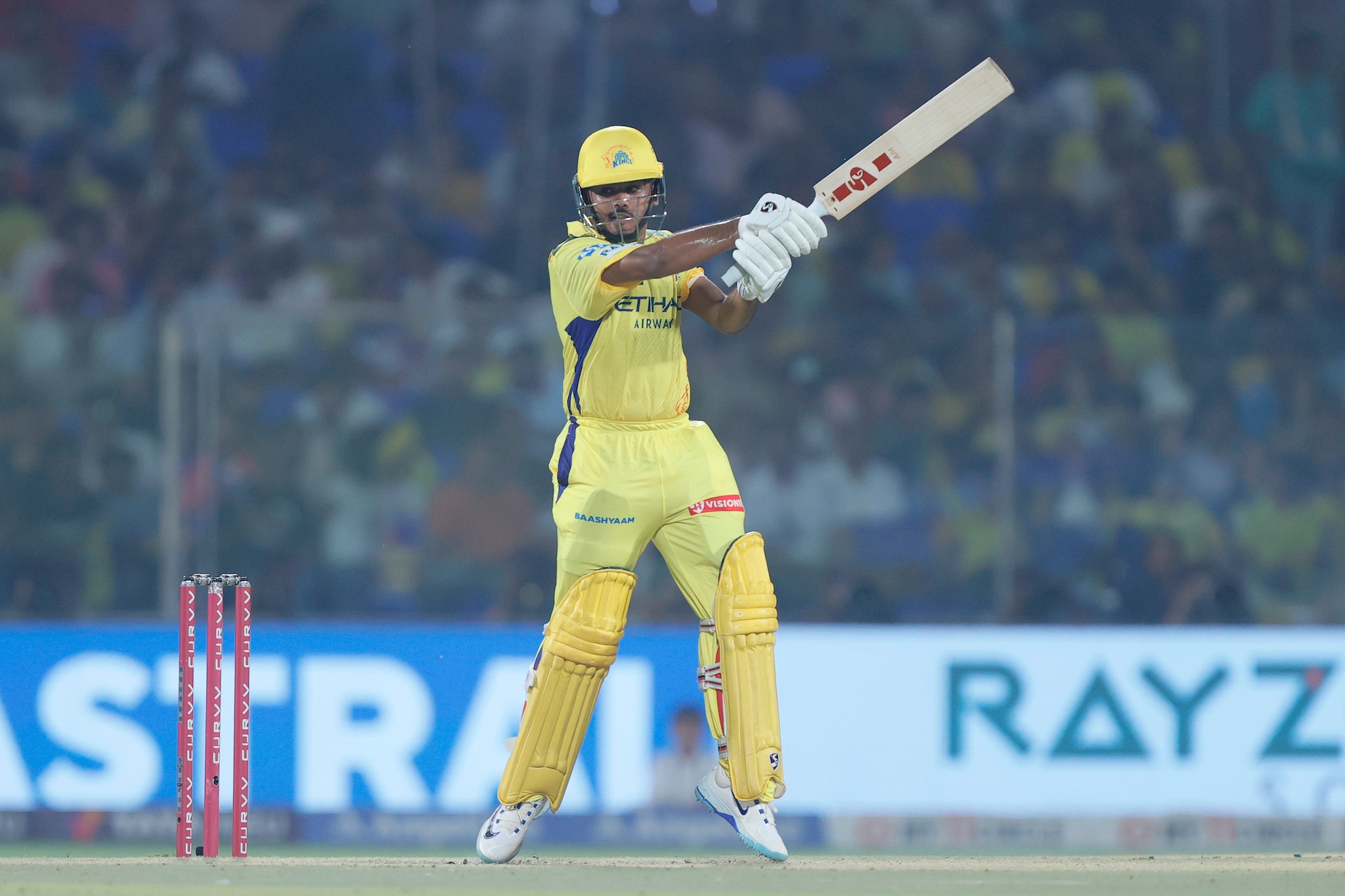 After being sent retired  to bat by RR, Ayush Mhatre started disconnected  the innings for CSK connected  a fiery note, arsenic  the 17-year-old took the onslaught  to RR, scoring 43 disconnected  20 balls. (Sportzpics)