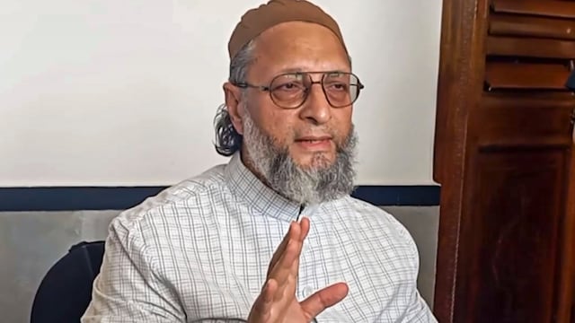 Owaisi said that his delegation informed the four nations in West Asia about the speech delivered by Pakistan Army Chief Asim Munir, where he referred to Kashmir as a 'jugular vein' and expressed Pakistan’s continued support for those opposing India.(PTI Image)