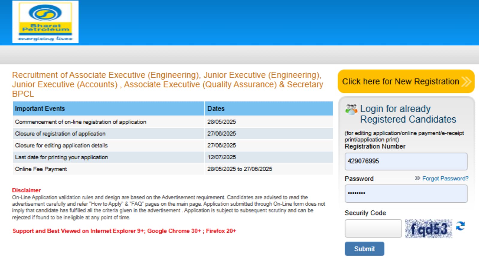 BPCL Recruitment 2025: Apply Various Entry Level Posts, Check Eligibility, Salary And More