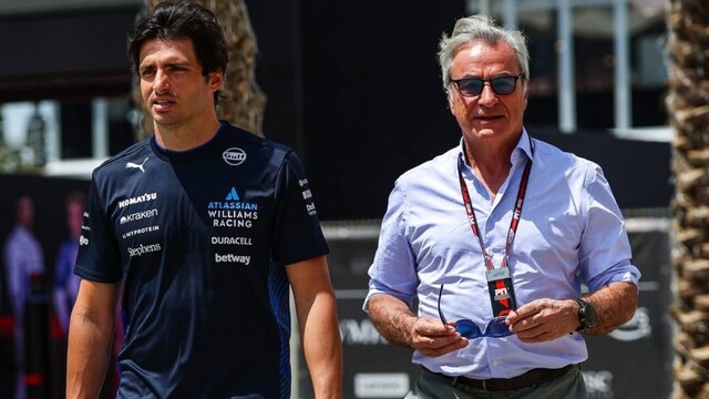 Carlos Sainz with his father Carlos Sainz Sr. (X)