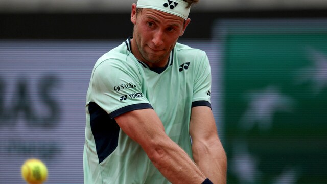 Casper Ruud at the French Open (AFP)