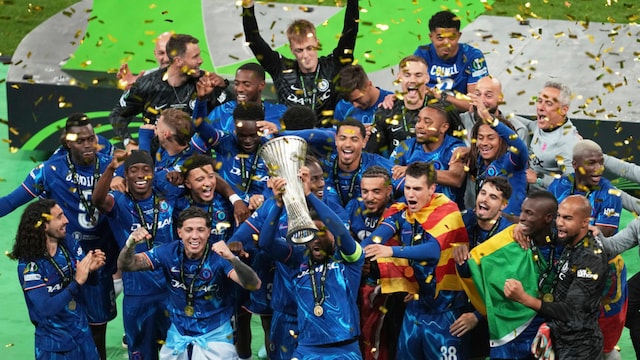 Chelsea won the UEFA Conference League victory after beating Real Betis in the final (AP)