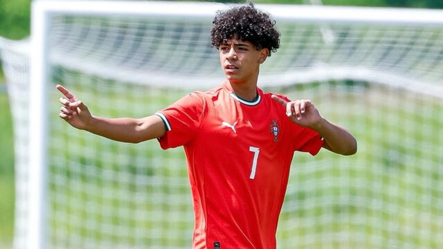 Cristiano Ronaldo Jr. playing for Potugal (Instagram)