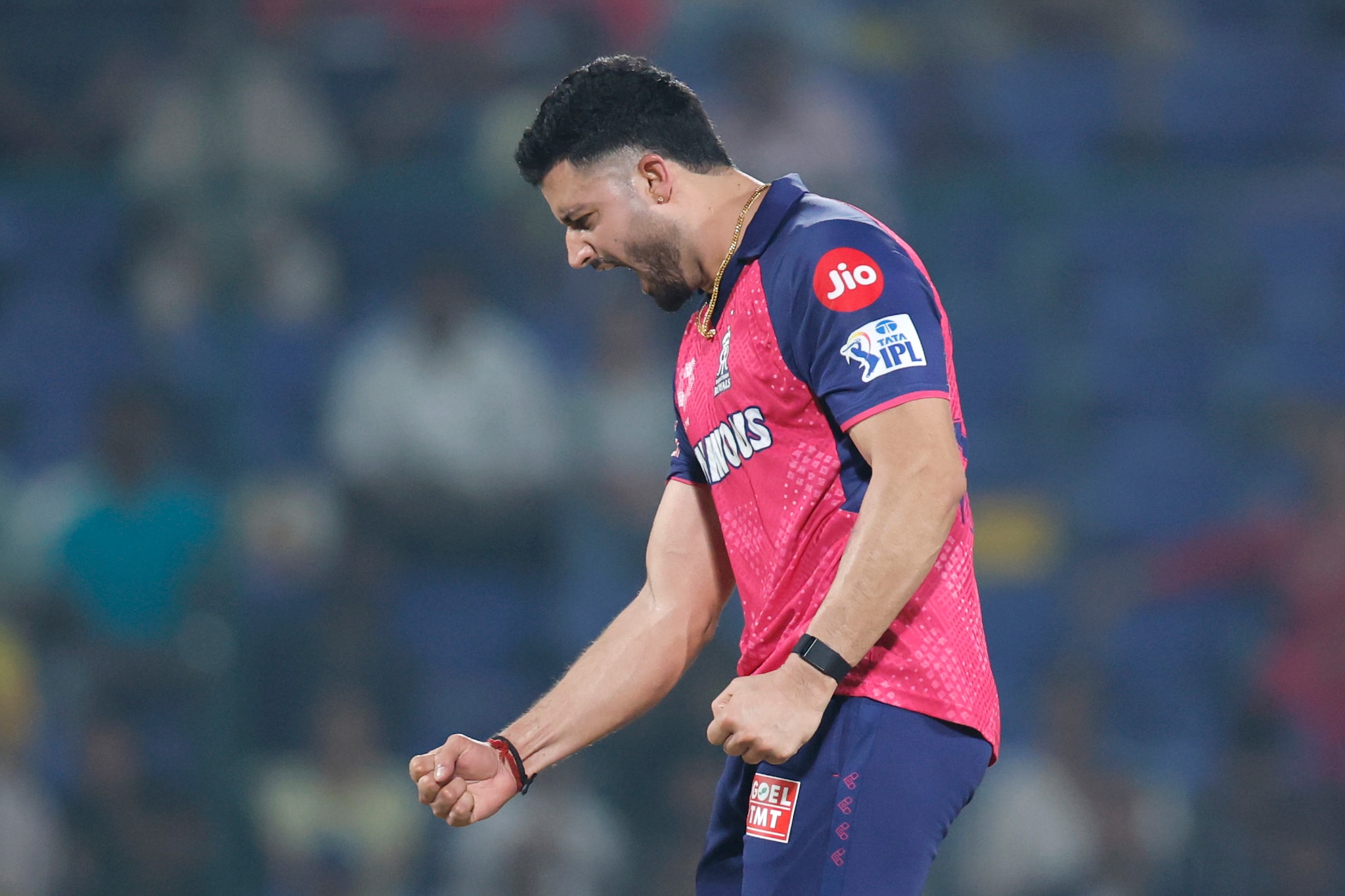Yudhvir Singh stepped up to the plate for RR, scalping three of the top four wickets, as CSK's fiery start smouldered at 70/4. (Sportzpics) Yudhvir Singh stepped up to the plate for RR, scalping three of the top four wickets, as CSK's fiery start smouldered at 70/4. (Sportzpics)