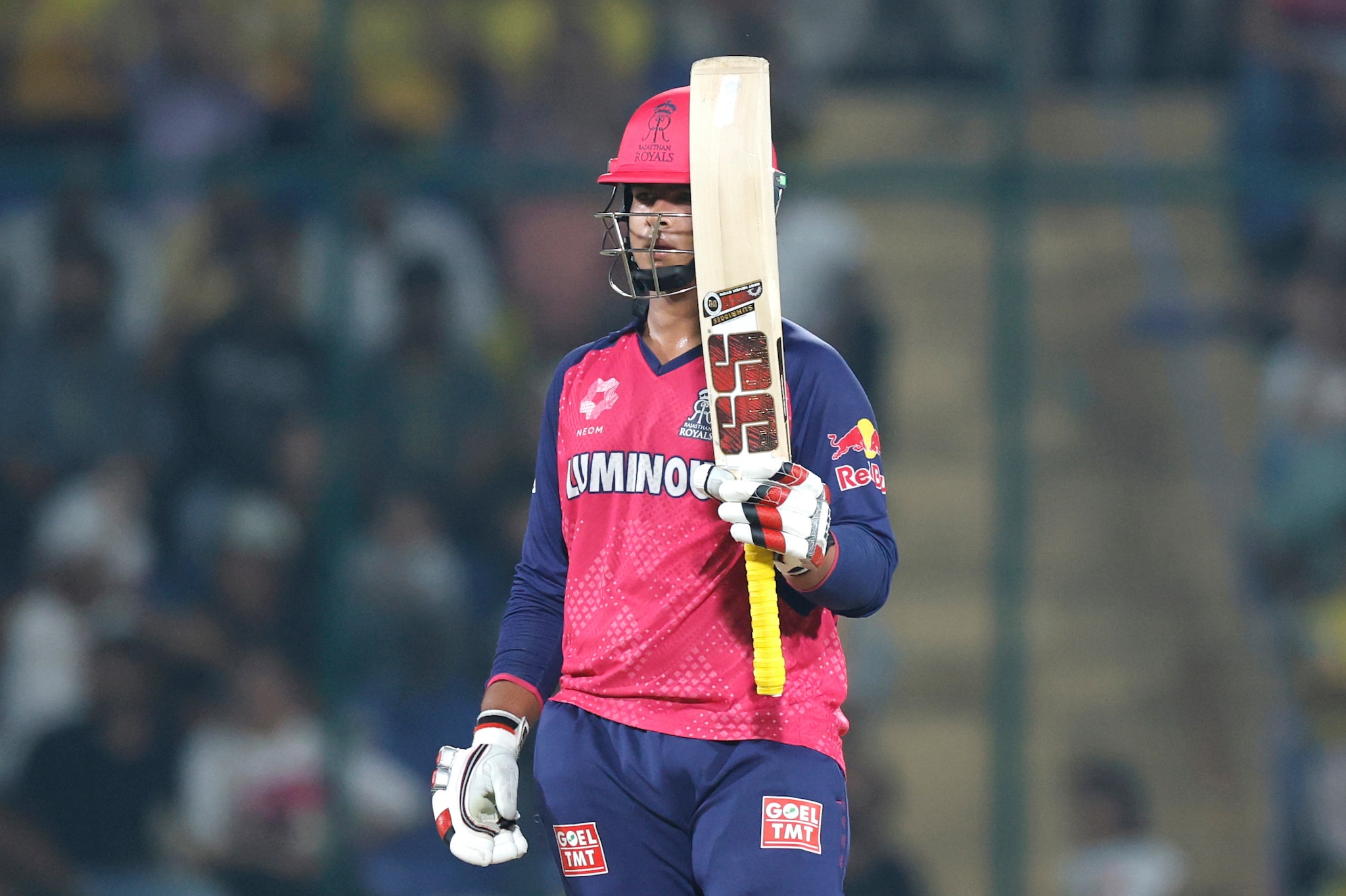 The youngster brought up his fifty in just 27 balls, as RR raced to the finish line (Sportzpics) The youngster brought up his fifty in just 27 balls, as RR raced to the finish line (Sportzpics)