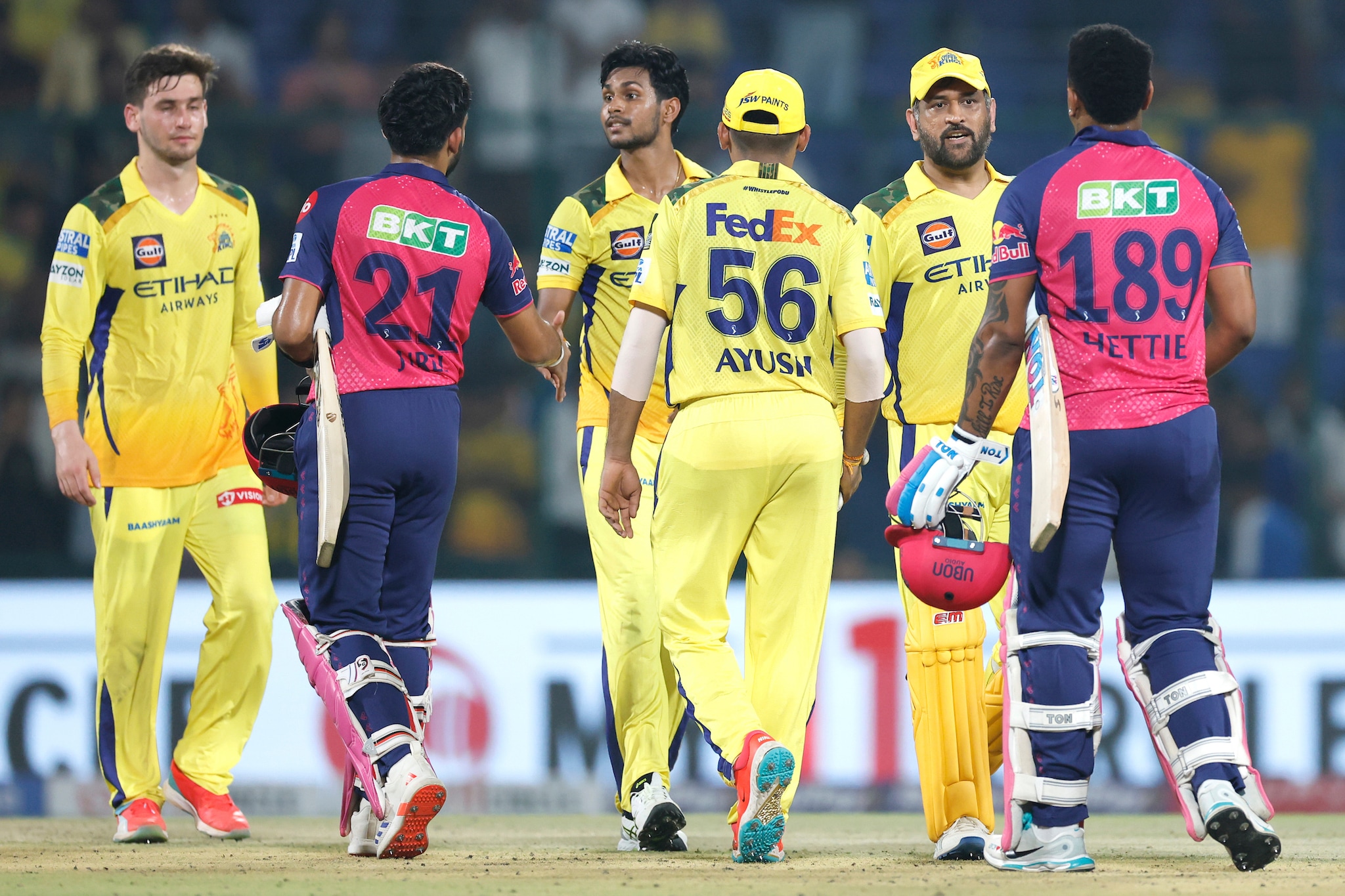 The win means nothing to RR, who are eliminated, but the loss has cursed CSK to tie their most losses in a single season -- with 10 -- their tied-worst record. (Sportzpics) The win means nothing to RR, who are eliminated, but the loss has cursed CSK to tie their most losses in a single season -- with 10 -- their tied-worst record. (Sportzpics)