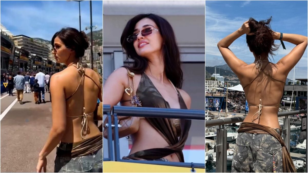Disha Patani Stuns In Bold Backless Top At F1 Monaco Grand Prix 2025