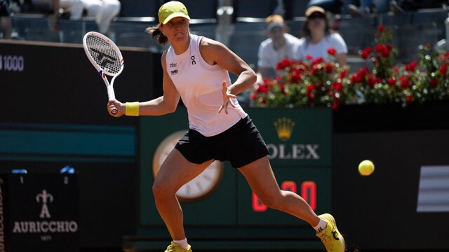 Iga Swiatek at the Italian Open (AFP)