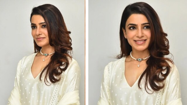 Samantha Ruth Prabhu nails summer festive style in a dreamy ivory kurta set.