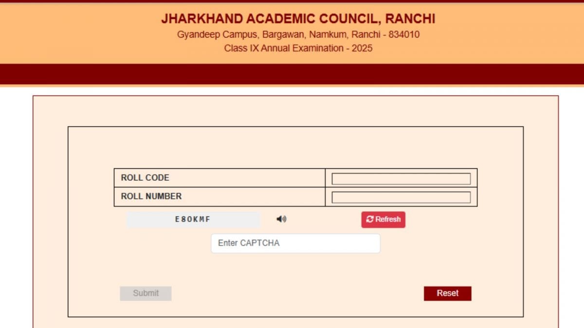 JAC 9th Result 2025 Out: Jharkhand Board Class 9 Results Declared, Direct Link Here