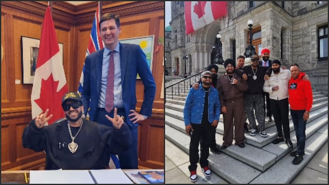 Jazzy B shared several photos on his Instagram from his visit to the BC Legislature. (Instagram)