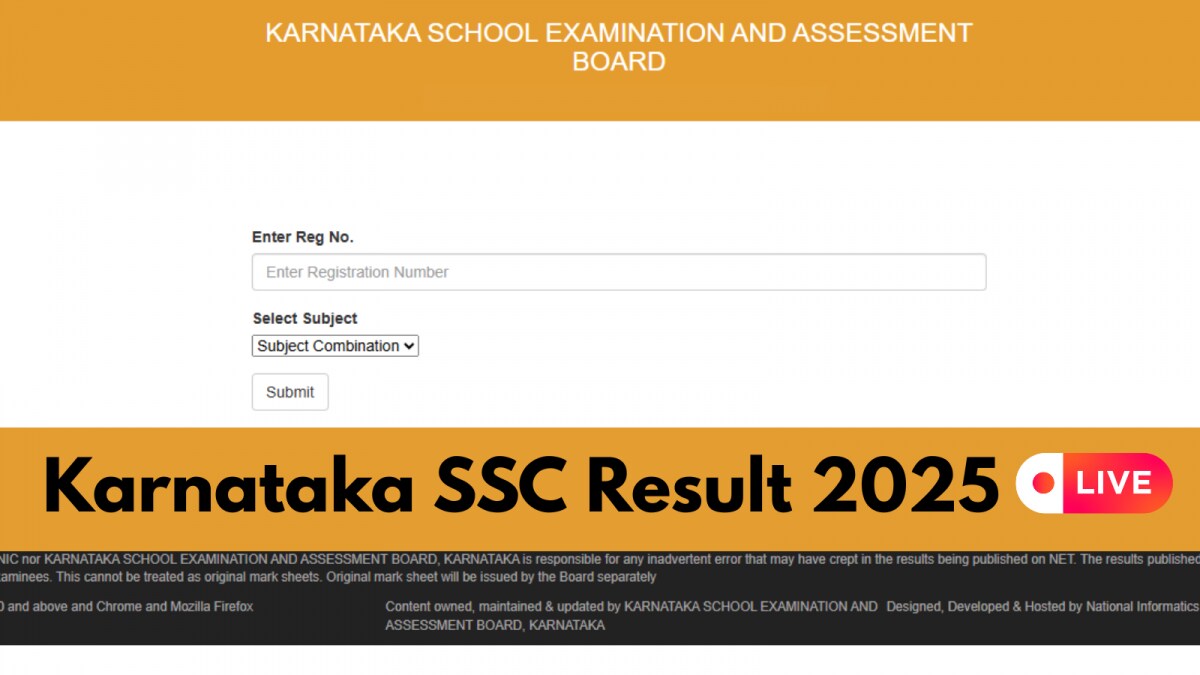 Karnataka SSLC Result 2025 Live: KSEAB 10th Results Today At 11.30 On karresults.nic.in