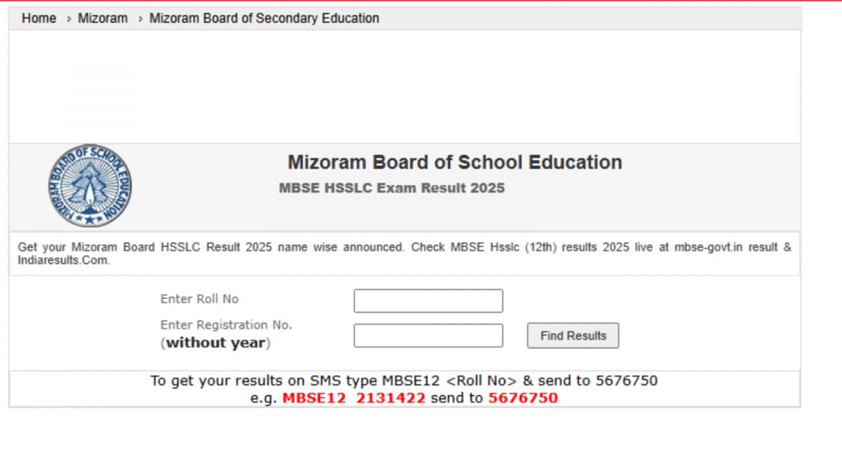 Mizoram HSSLC Result 2025 Declared: Direct Link To Download MBSE Class 12th Scorecards Here
