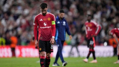 Manchester United skipper Bruno Fernandes (AP)
