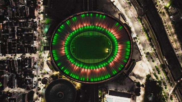 The iconic Maracana stadium in Brazil (X)