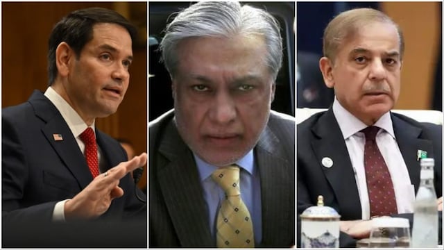 Marco Rubio/Ishaq Dar/Shehbaz Sharif (Photos: AP)