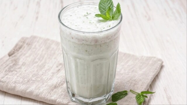 Buttermilk (Chaas) aids digestion and relieves acidity.