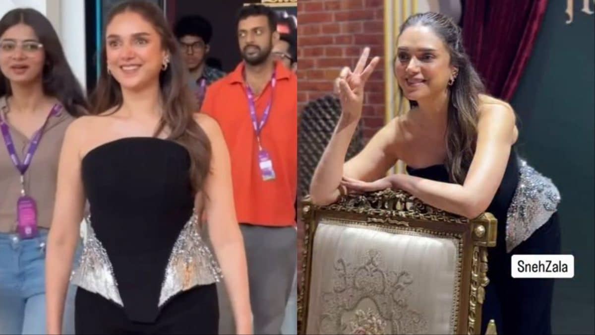Aditi Rao Hydari Turns Heads In A Gaurav Gupta Corset Peplum Top At WAVES 2025