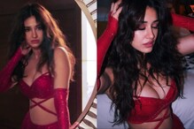 Disha Patani Gives Her Red Shimmering Lehenga A Contemporary Spin With Gloves Disha Patani Gives Her Red Shimmering Lehenga A Contemporary Spin With Gloves
