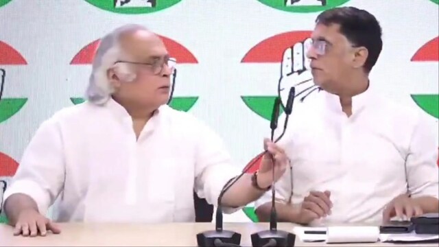 Jairam Ramesh, Pawan Khera walk  mic to each   different   during a property   league  (Video screengrabs/@amitmalviya)