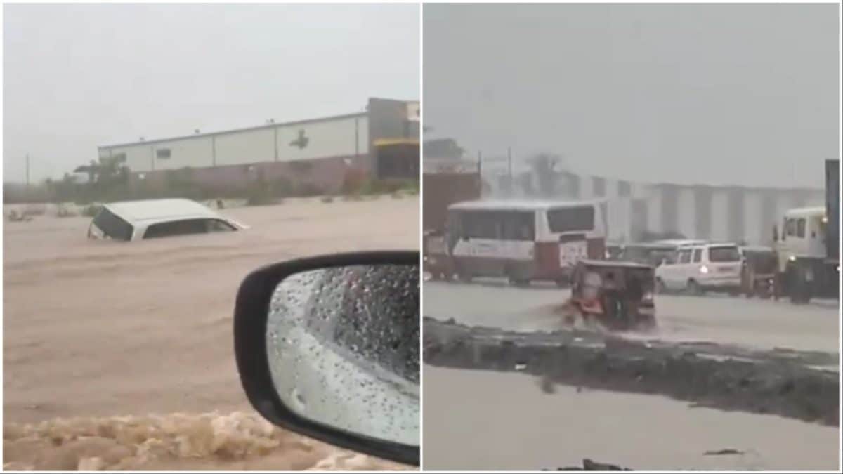 Videos: Pune-Solapur Highway Flooded, Cars Swept Away As Heavy Rain Batters Maharashtra