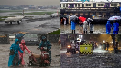 Mumbai Rain Chaos: Flights, Trains Hit; Traffic Crawls On Waterlogged ...