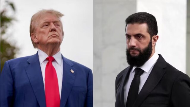 Donald Trump praises Syrian interim President Ahmad al-Sharaa.