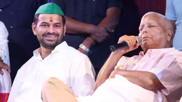 RJD supremo Lalu Yadav expels eldest son Tej Pratap Yadav. (File)