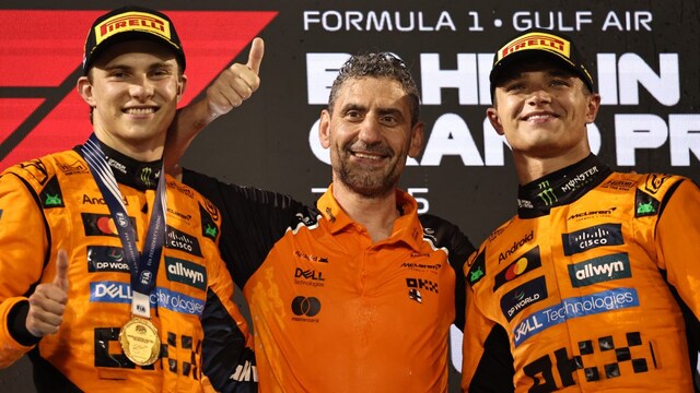 Oscar Piastri currently leads the FI World Championship, ahead of teammate Norris and Red Bull's Verstappen (AFP)