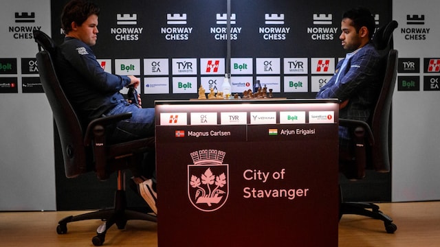  Magnus Carlsen beat Arjun Erigaisi
