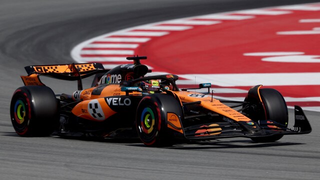 Oscar Piastri in action at the Spanish GP Qualifying (AFP)