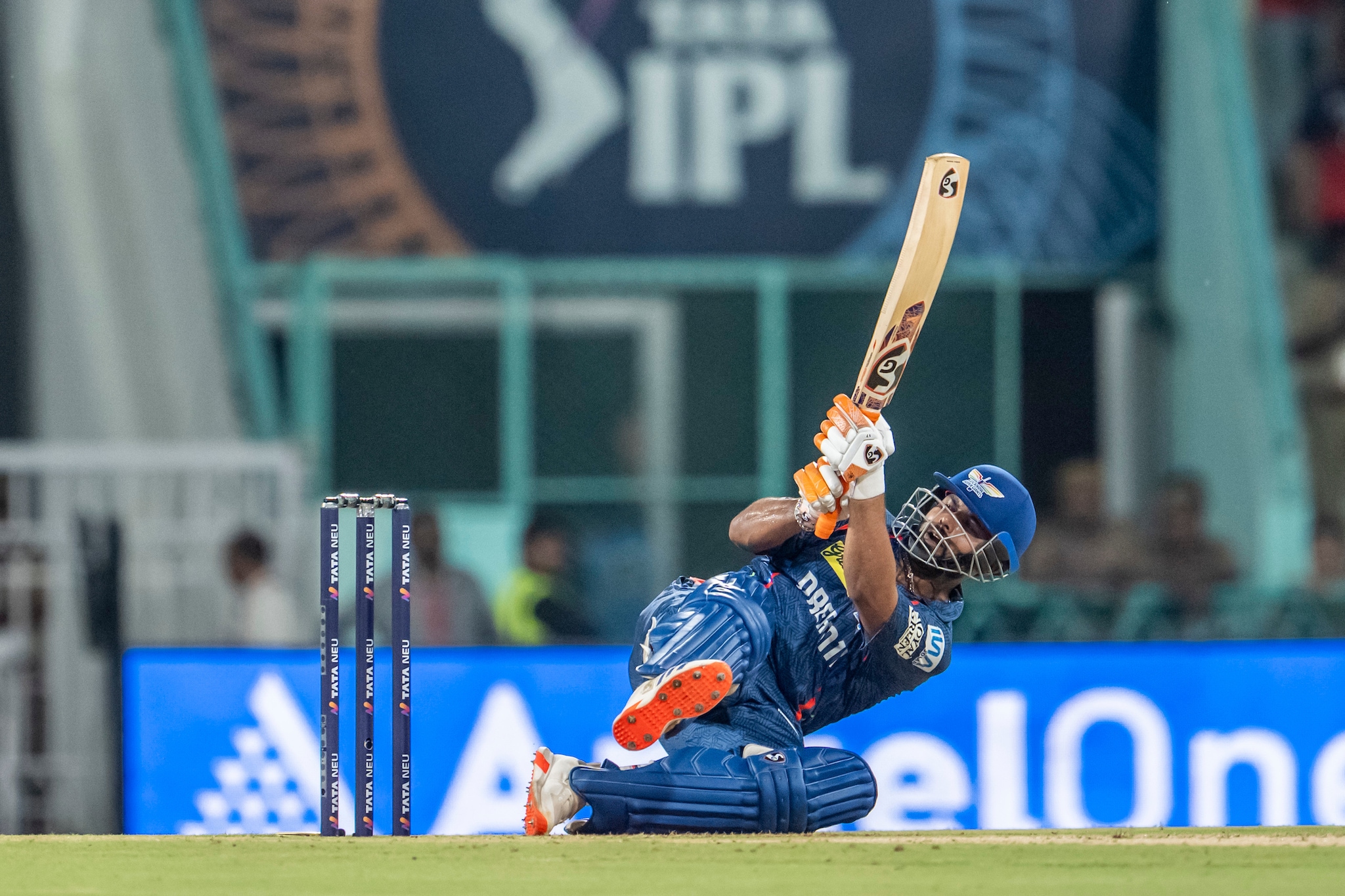 After Breetze's short tenure, it was then skipper Rishabh Pant who came in to bat with a vengeance, walloping RCB for boundaries at will (Sportzpics) After Breetze's short tenure, it was then skipper Rishabh Pant who came in to bat with a vengeance, walloping RCB for boundaries at will (Sportzpics)