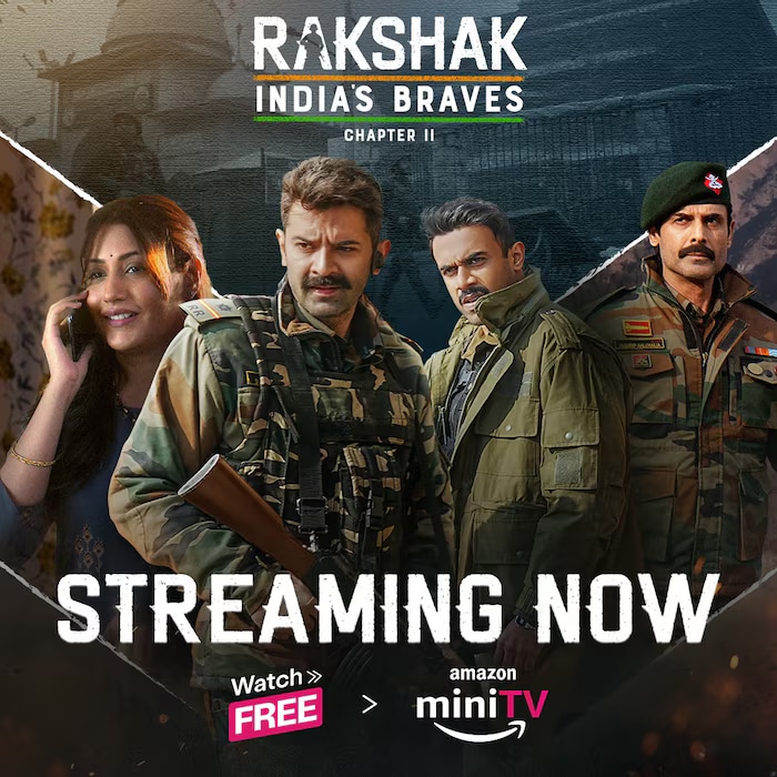Rakshak: India’s Brave Chapter 2 (2023) is an emotional and gripping web series available on Prime Video. It focuses on the Indian Army’s retaliation following the Pulwama terror attack and highlights courage, sacrifice, and patriotism through performances by Barun Sobti, Surabhi Chandna, and Vishwas Kini. (News18 Hindi) Rakshak: India’s Brave Chapter 2 (2023) is an emotional and gripping web series available on Prime Video. It focuses on the Indian Army’s retaliation following the Pulwama terror attack and highlights courage, sacrifice, and patriotism through performances by Barun Sobti, Surabhi Chandna, and Vishwas Kini. (News18 Hindi)