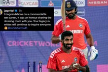 Jasprit Bumrah To Rohit Sharma: 'Your Legacy In Whites Will Continue To Inspire' Jasprit Bumrah To Rohit Sharma: 'Your Legacy In Whites Will Continue To Inspire'