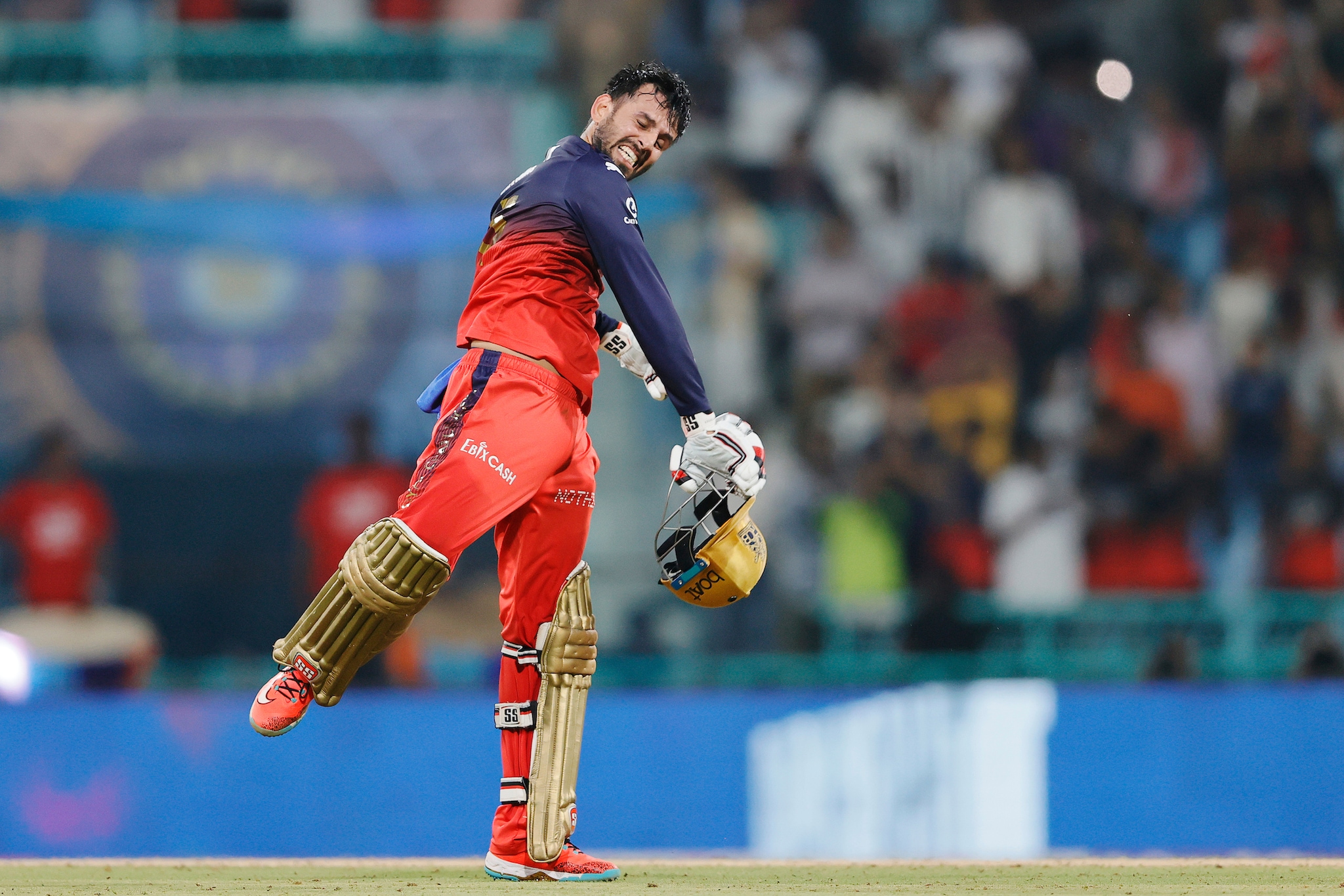 As the cherry on top, Jitesh ended his outing of 85* with a walloping six to secure the win and a top-two finish for RCB (Sportzpics) As the cherry on top, Jitesh ended his outing of 85* with a walloping six to secure the win and a top-two finish for RCB (Sportzpics)