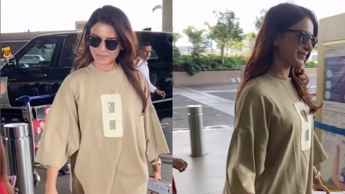 Samantha Ruth Prabhu Greets Paps With A Smile, Gets Papped In Casuals At Airport | Watch