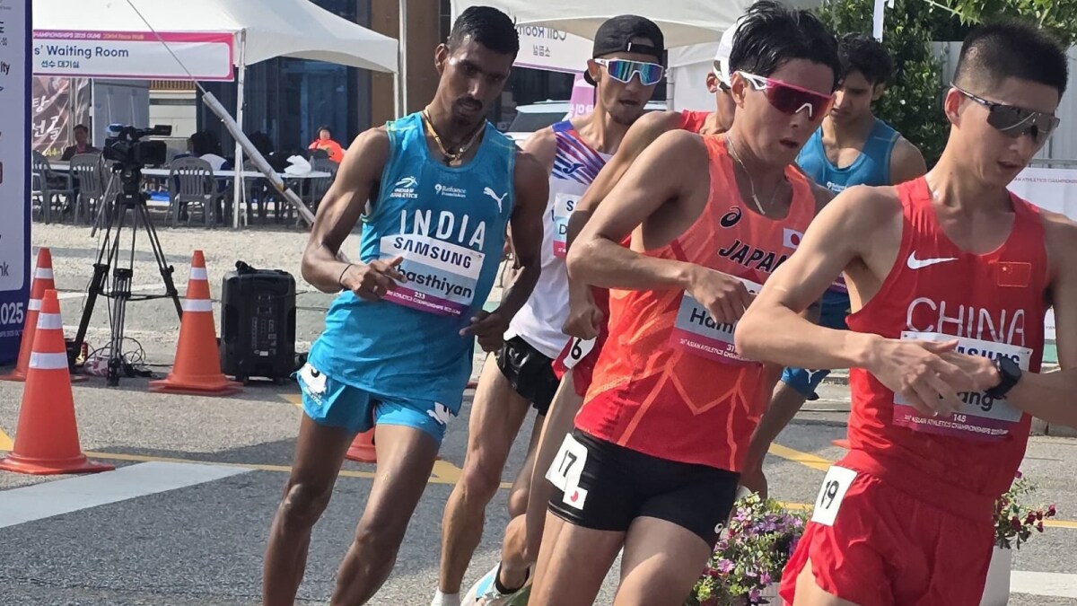 Servin Sebastian Opens India’s Account With Bronze At Asian Athletics C’ships
