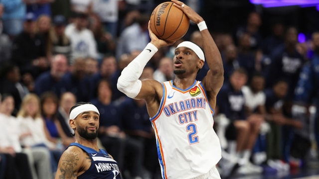  Shai Gilgeous-Alexander helped Oklahoma City Thunder beat Minnesota Timberwolves (AP)