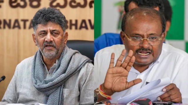 Shivakumar slams Kumaraswamy over Ranya Rao case allegation (PTI Image)