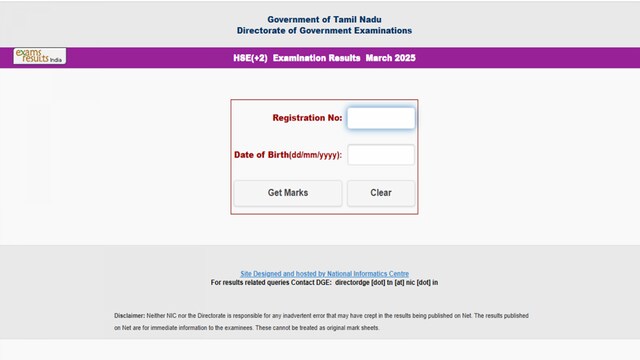 TN 12th Results 2025 Live Updates: Tamil Nadu Board Class 12th HSC +2 Scorecards Direct Link out on Tnresults.nic.in.