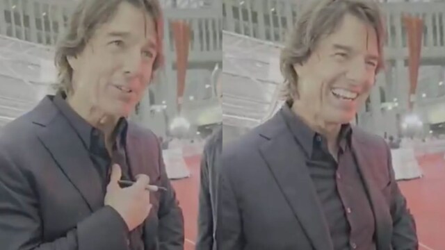 Tom Cruise's sweet reaction to a fan stepping on his shoe wins hearts online.