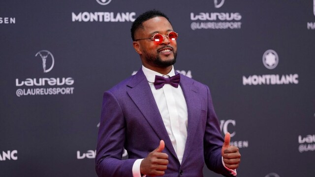 FILE - Former French soccer player Patrice Evra poses at the red carpet before the Laureus Sports Awards ceremony in Madrid, April 22, 2024. (AP Photo/Manu Fernandez, file)


