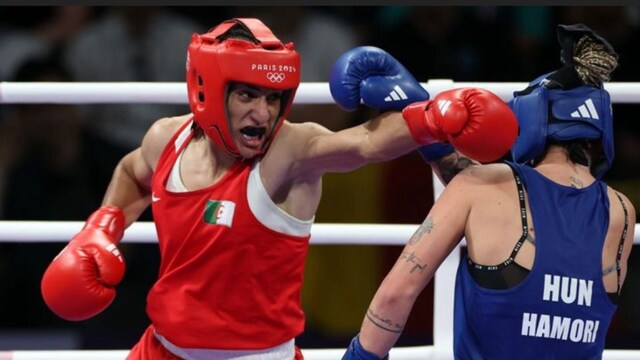 Algerian Boxer Imane Khelif at the Paris Olympics 2024. (X) 