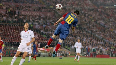 Lionel Messi's 2009 UCL Final goal for Barcelona Vs Manchester United. (X) 