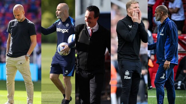 Pep Guardiola, Enzo Maresca, Unai Emery, Eddie Howe, Nuno Espirito Santo.