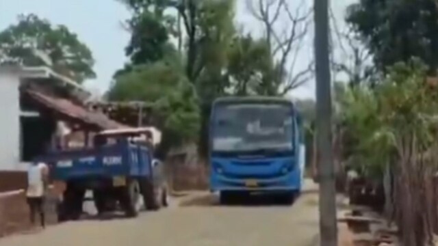 Historic Arrival of Public Bus in Nexal Village, Gadchiroli